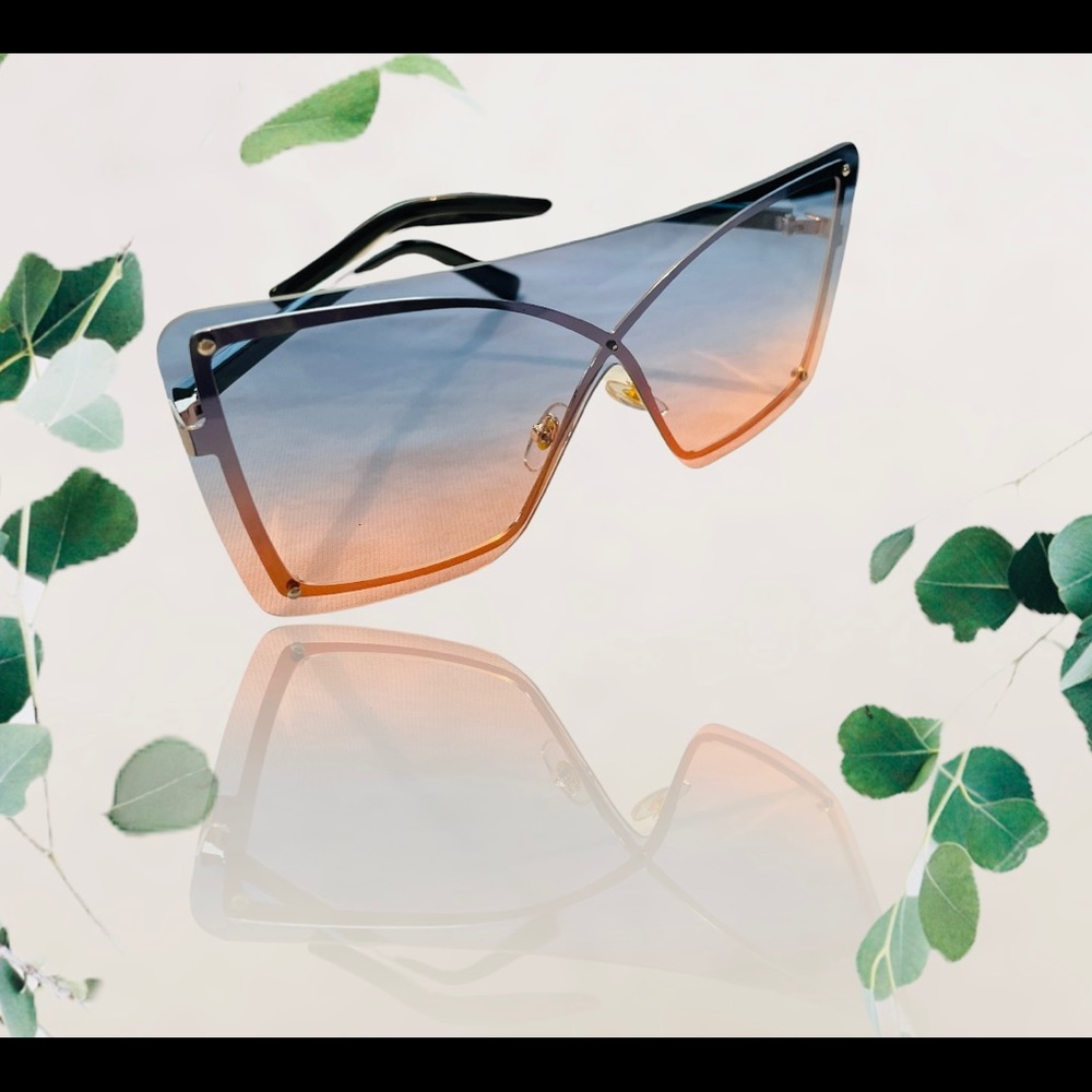 New frameless one piece sunglasses x pattern fashion women sunglasses trends - Picture 4 of 4